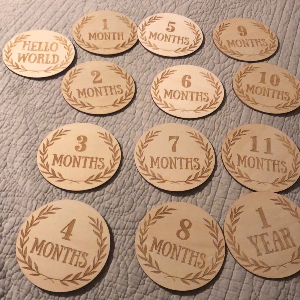 New baby milestone disks